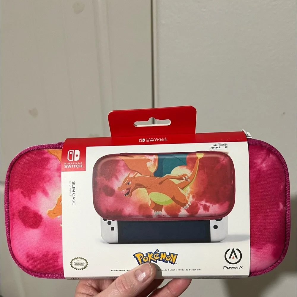 PowerA Pokémon Charizard Slim Licensed Case for Nintendo Switch - Pink-Orange